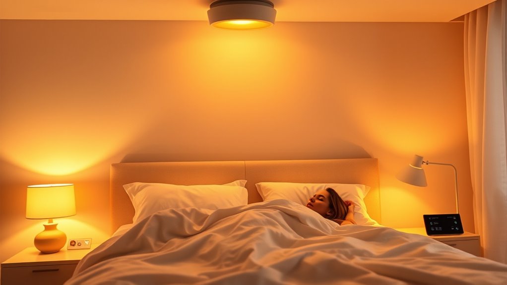 adjust lighting for sleep