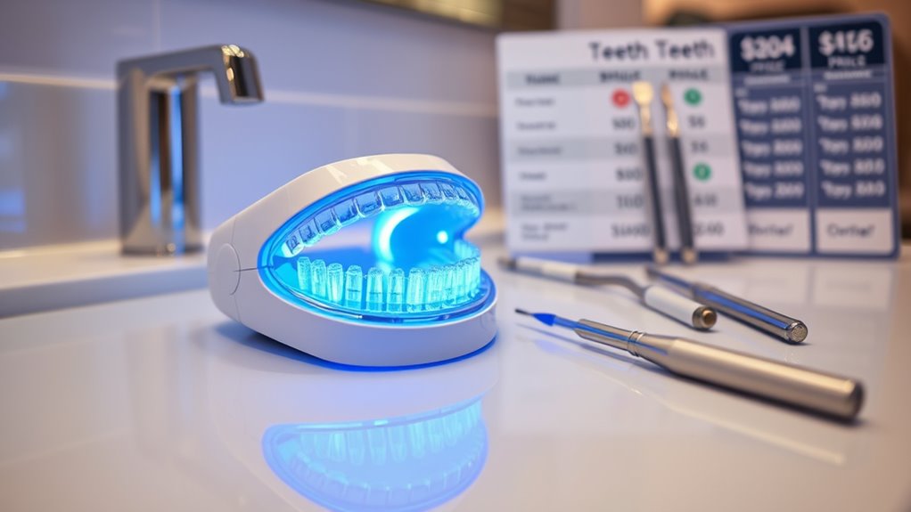 cost comparison of whitening