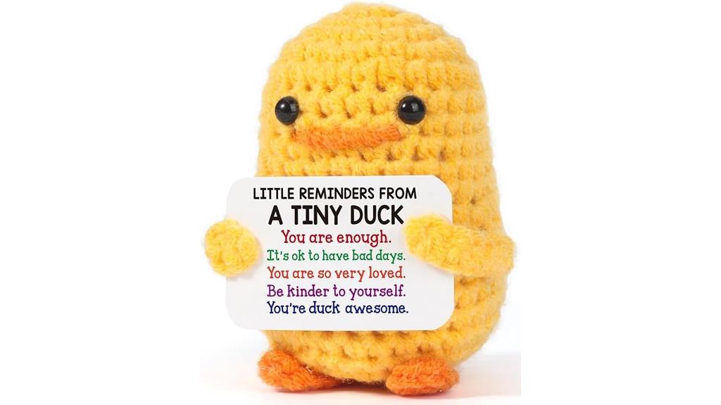 crochet duck promotes wellness
