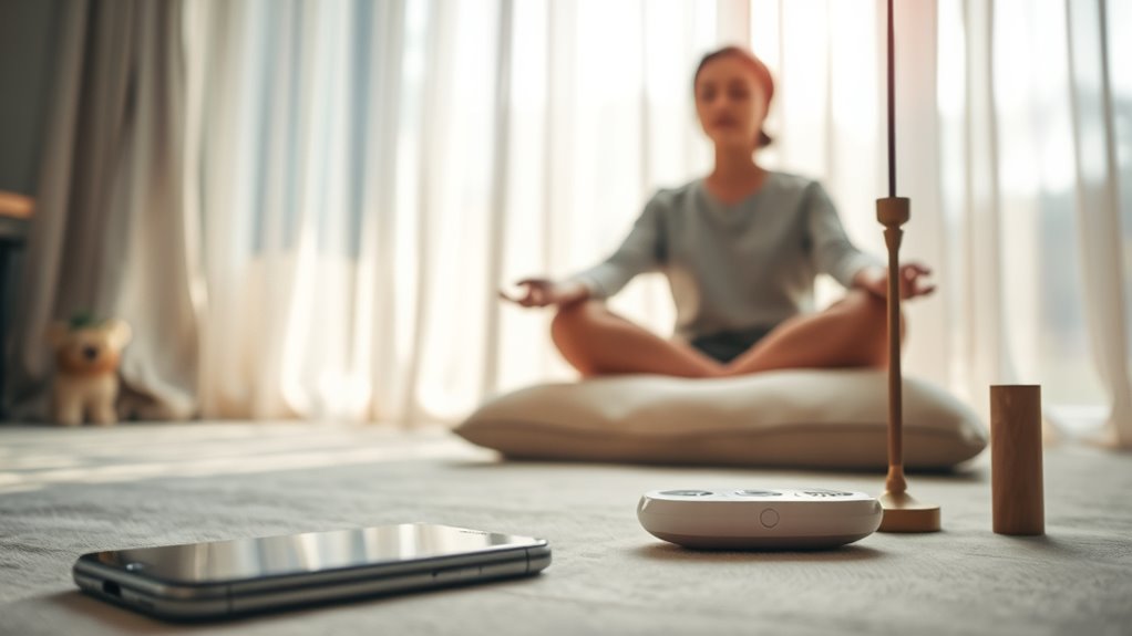 device free meditation enhances mindfulness