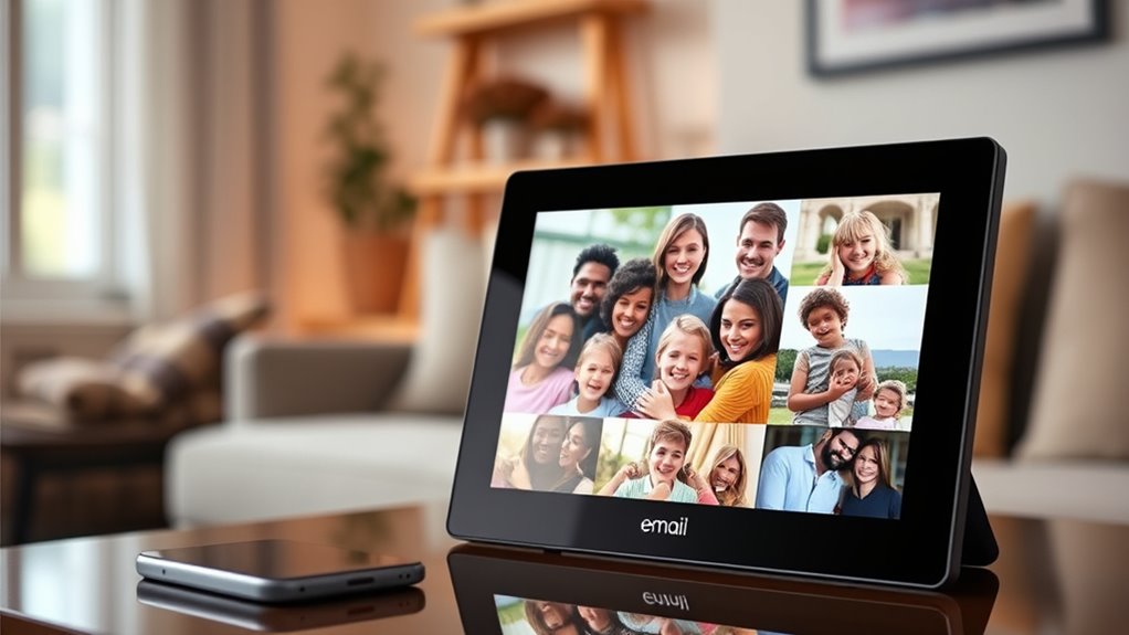 email wi fi storage display