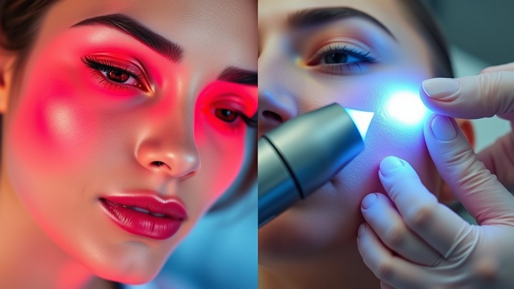 laser vs led skin treatments