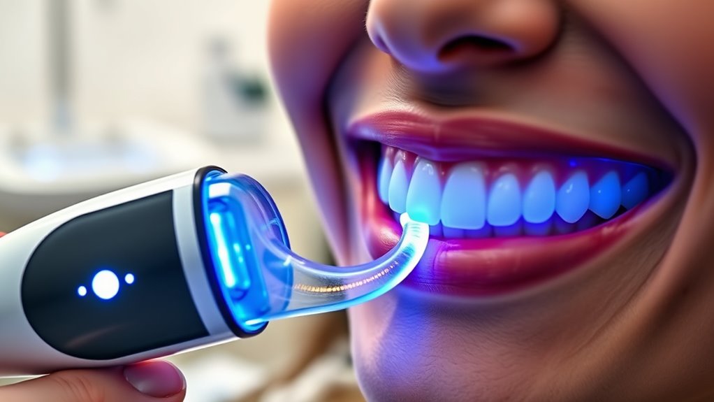 led light accelerates teeth whitening