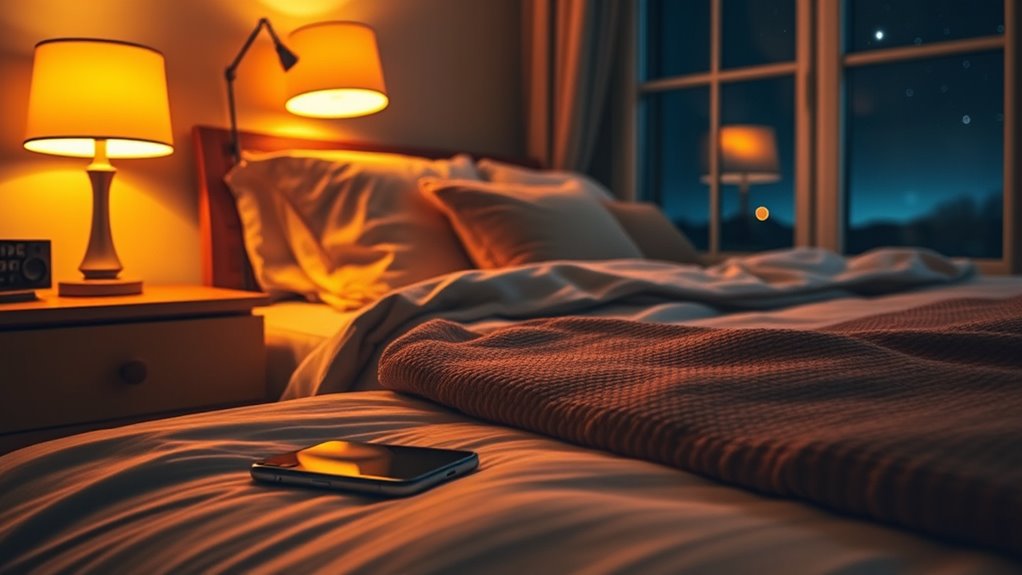 limit blue light exposure