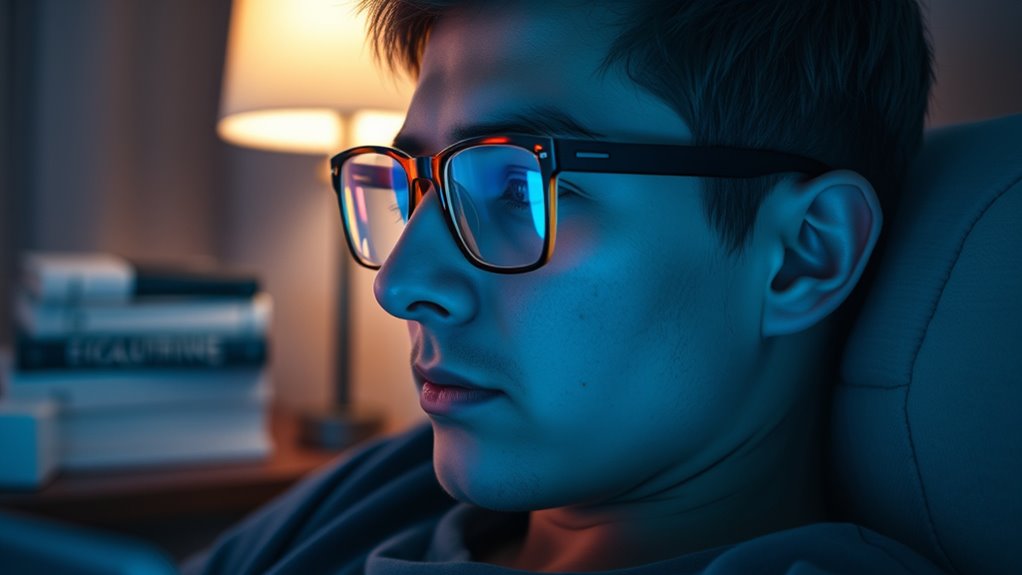 limit blue light exposure