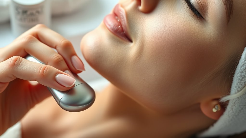 microcurrent facial device efficacy