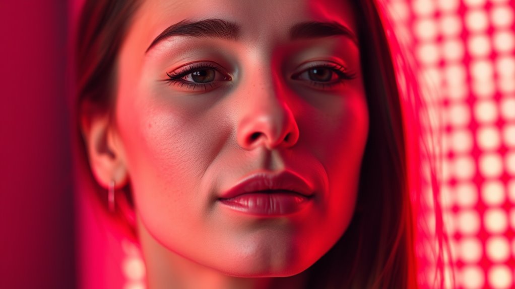 red light stimulates skin repair