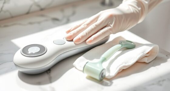 sanitize beauty devices regularly