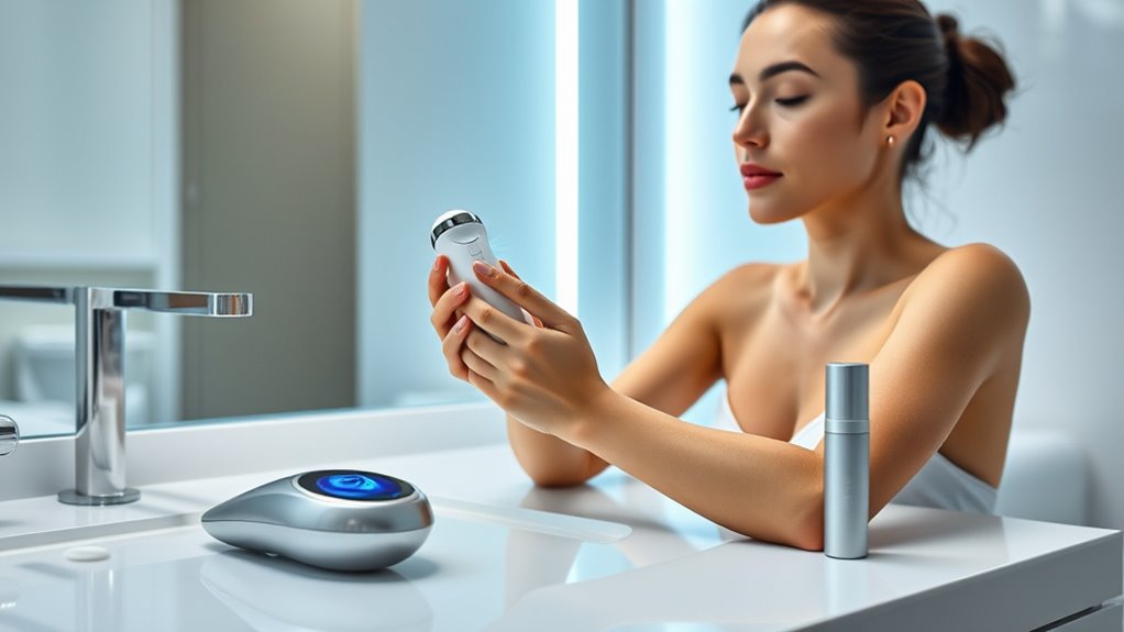 smart skincare gadget usage