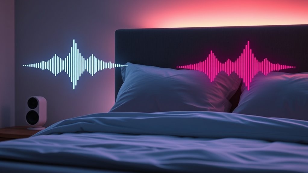 sound frequency distribution differences