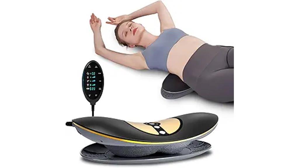 adjustable heated lumbar traction