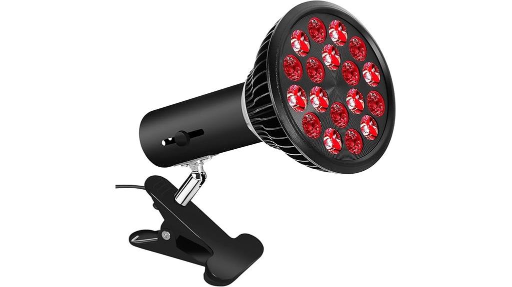 adjustable red light clamp