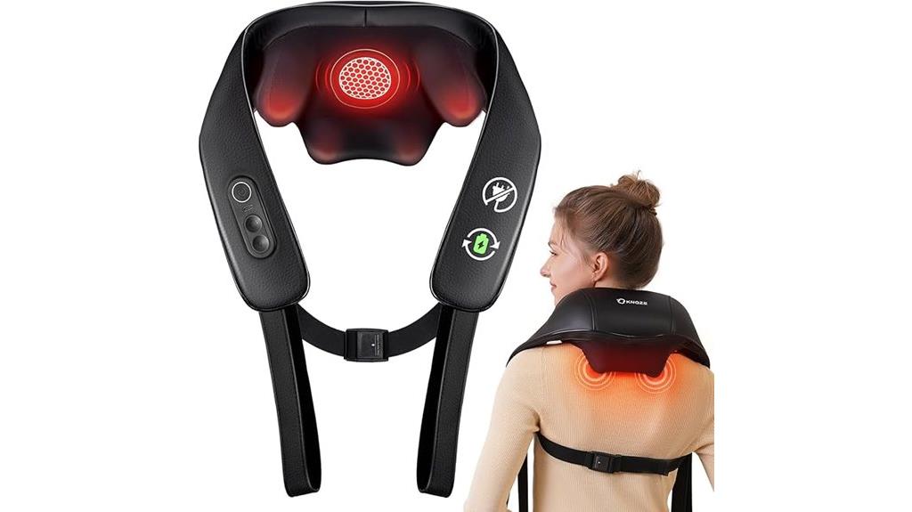 cordless heat kneading massager