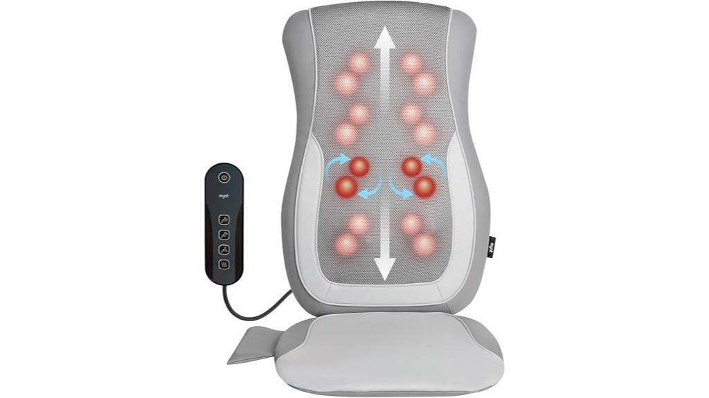 gray chair massager with heat