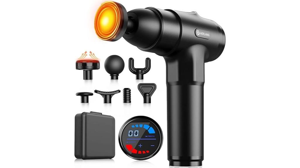 heat enabled massage gun