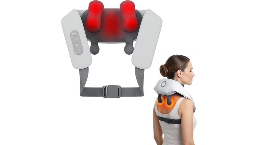 heat enabled neck back massager