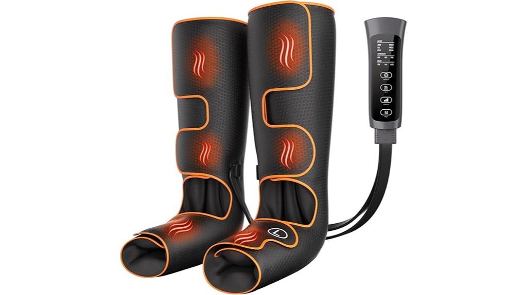 heated compression leg massager