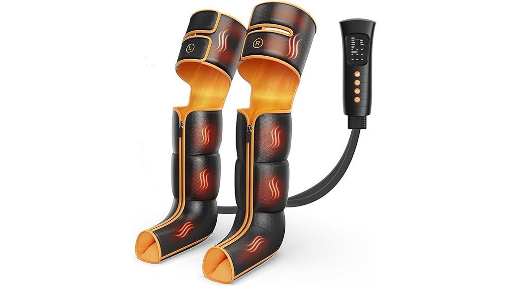 heated compression leg massager