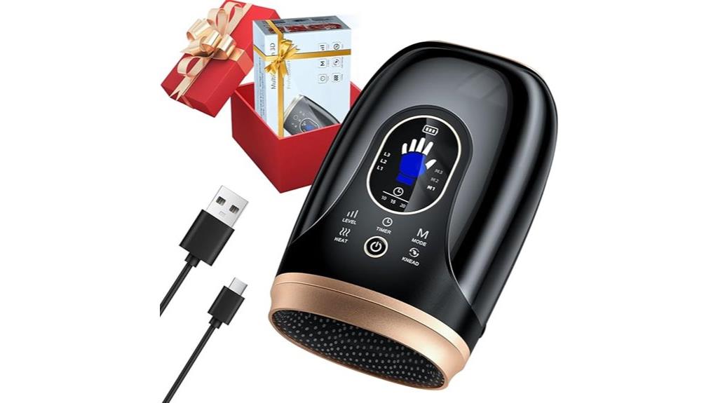 heated hand compression massager