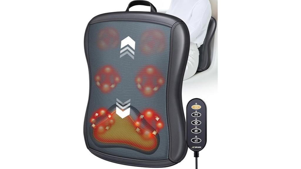 heated shiatsu back massager