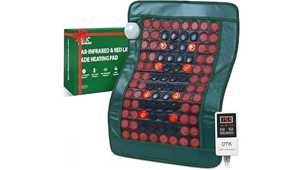 infrared heating pad with red light