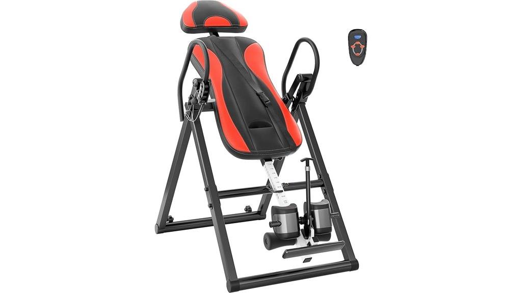 inversion table with massage