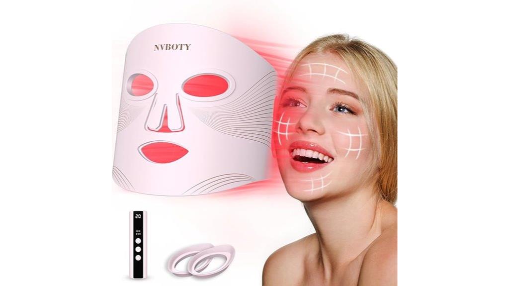 led face mask features