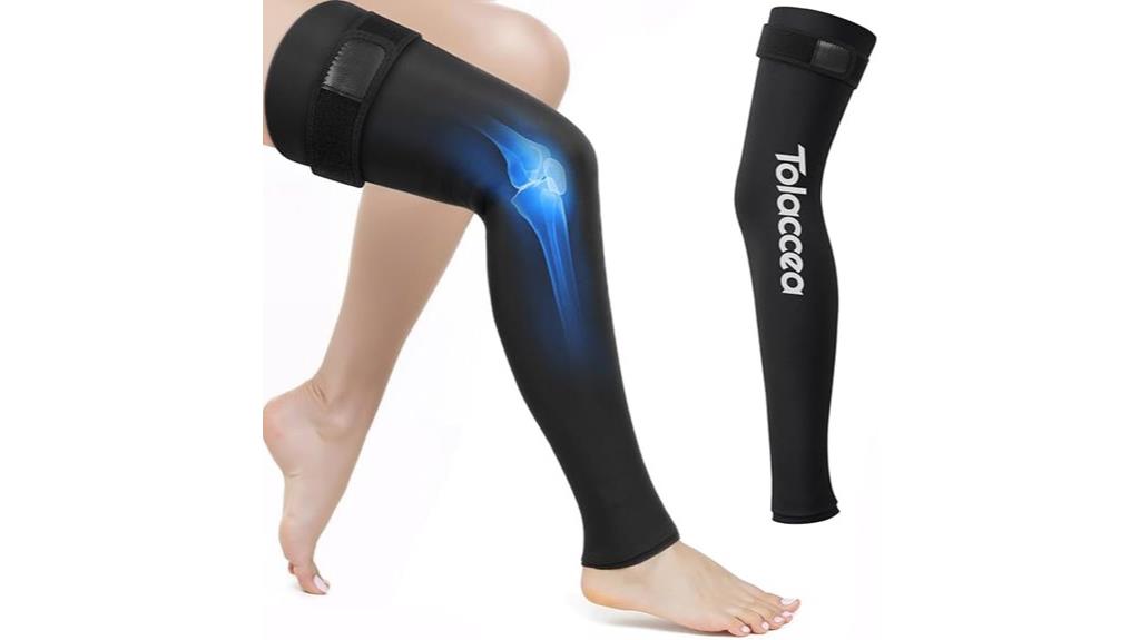 leg ice pack wrap