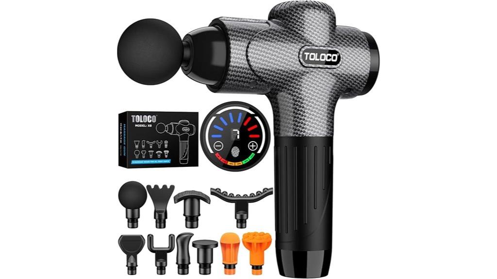 massage gun with extra heads