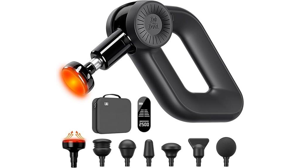 massage gun with heat