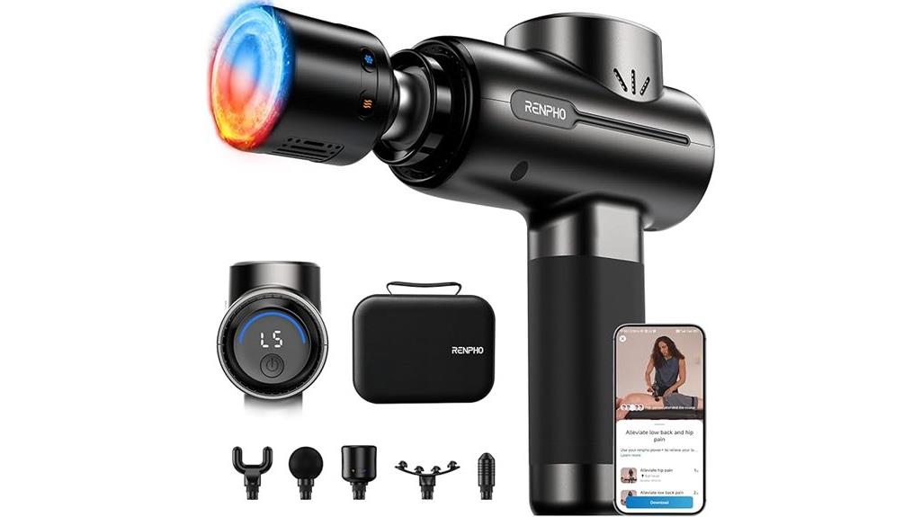 massage gun with heating