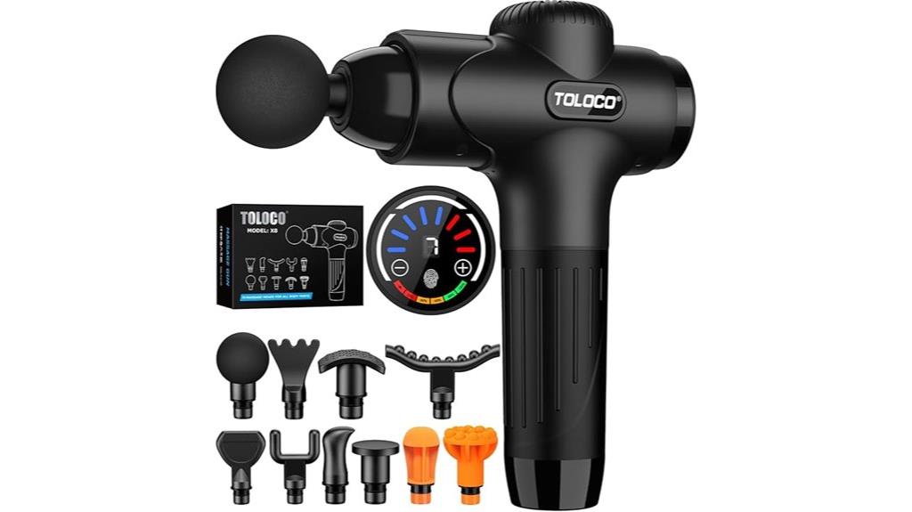 massage gun with replacement heads