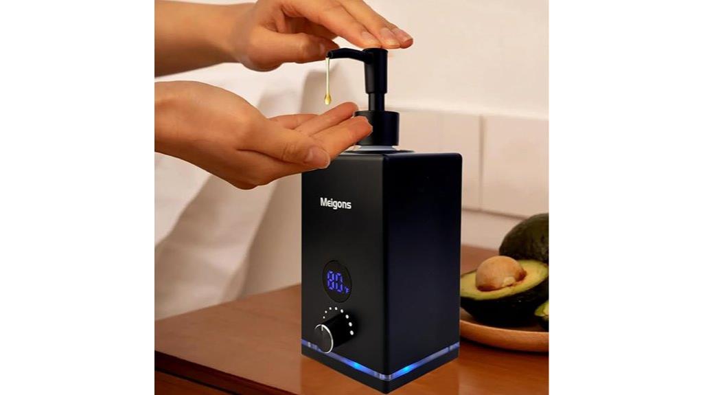massage oil warmer dispenser
