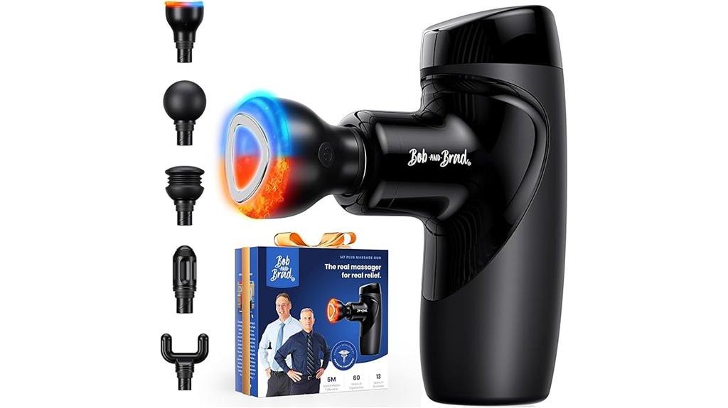 portable heat massage gun