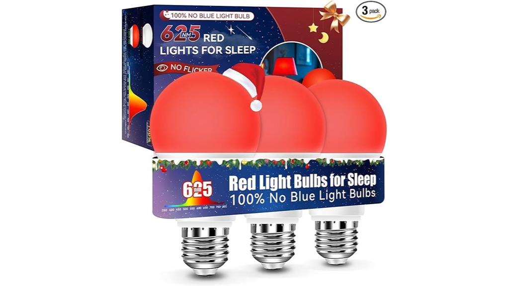 red sleep light bulbs