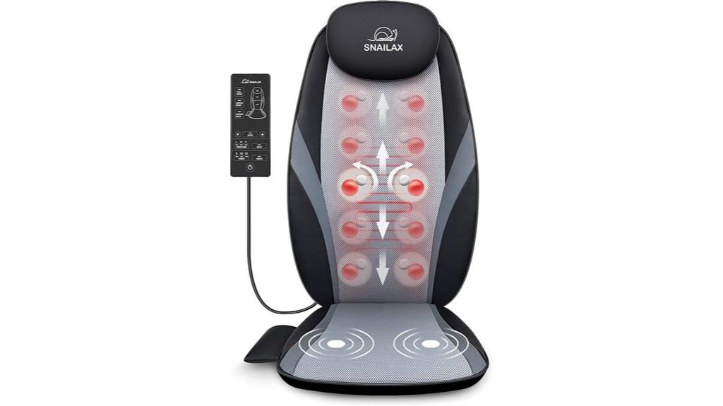 shiatsu heated back massager
