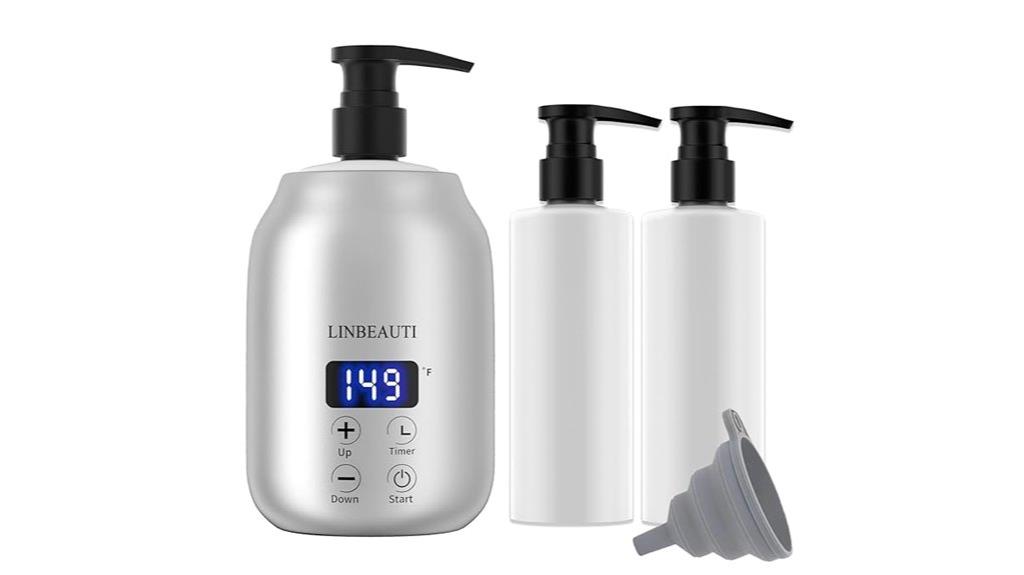 warm massage oil dispenser