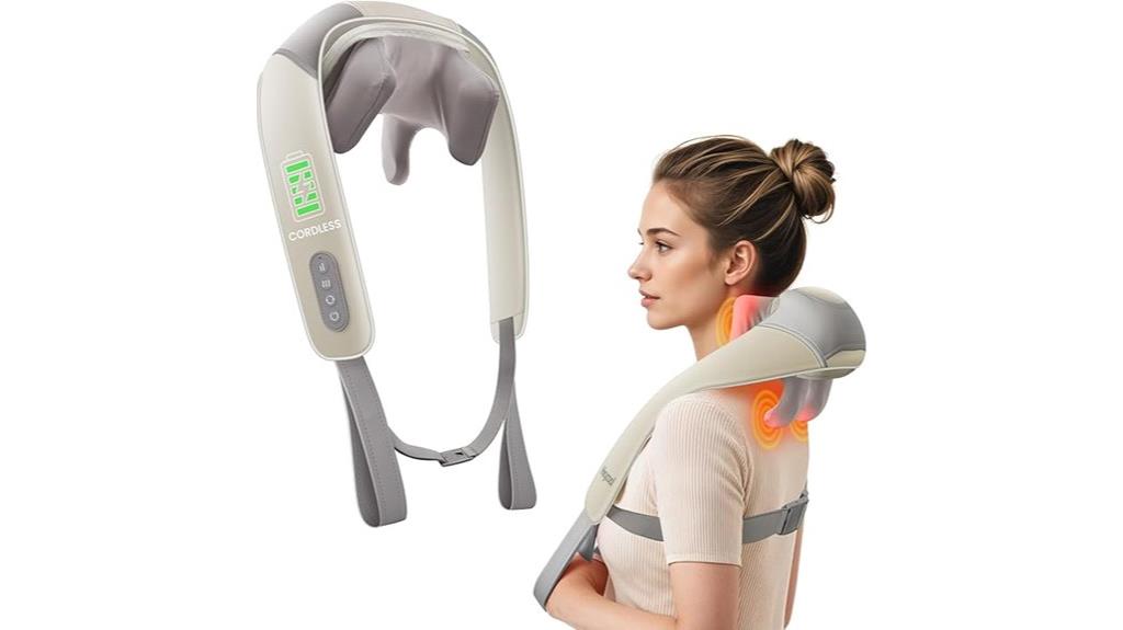 wireless heat neck massager