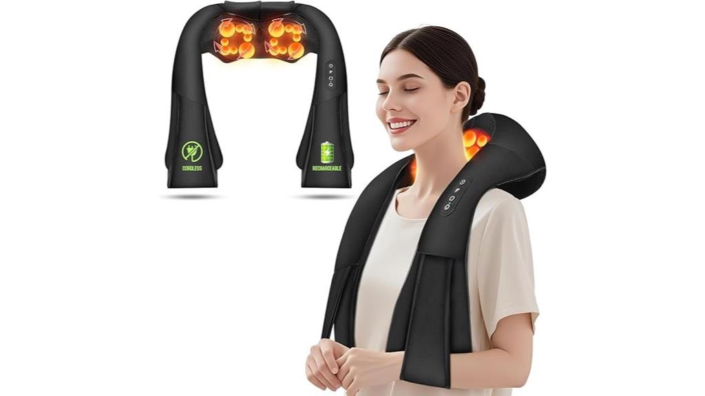 wireless shiatsu neck massager