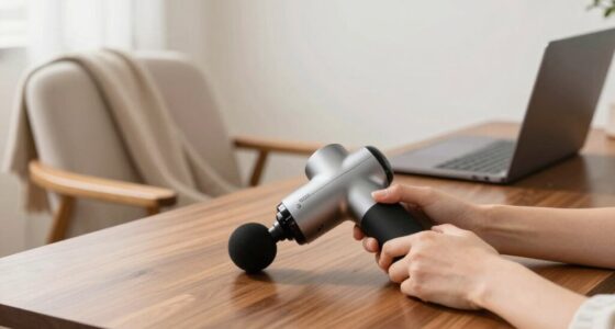 desk relief with massage gun