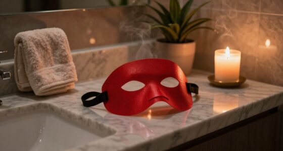 evening routine with mask