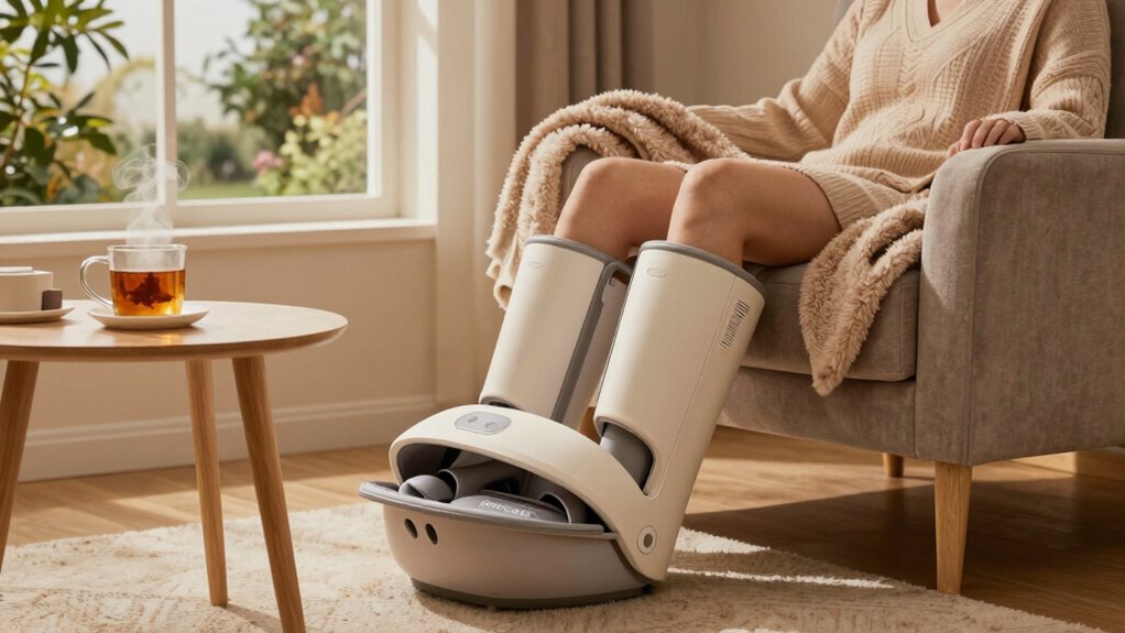 heated foot and calf relaxation