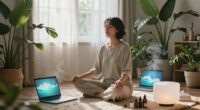 intentional breathing with technology