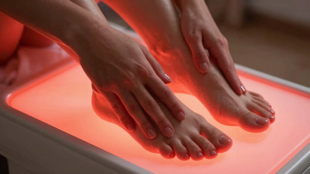 red light therapy application