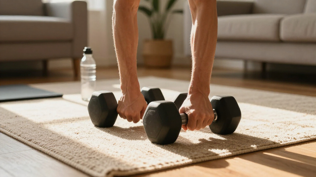 This Is The Dumbbell Workout A Personal Trainer Recommends For People Who Want To Build Strength Without Going To The Gym