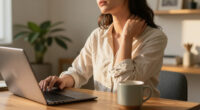 Three Of The Best Exercises For Tech Neck—and You Can Do Them All At Your Desk